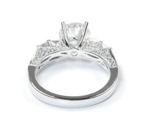 Princess-Pave-Diamond-Engagement-Semi-Mount-Ring-18k-White-Gold-90ct-Size-65-131707236991-3