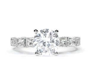 Princess-Pave-Diamond-Engagement-Semi-Mount-Ring-18k-White-Gold-90ct-Size-65-131707236991-4