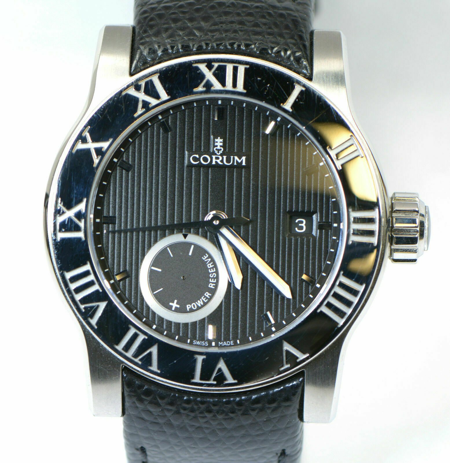 Corum Romulus Romvlvs 42mm Steel Power Reserve 373.515.20 w Box