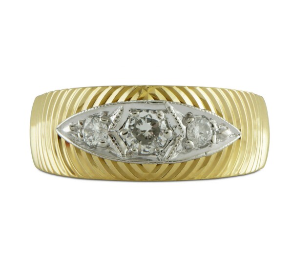 14k-Yellow-Gold-Diamond-Statement-Ring-35ct-TW-HSI1-Size-6-172745558559