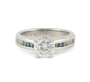 Round-Semi-Mount-Diamond-Engagement-Ring-Colored-Diamonds-14k-White-Gold-SZ-7-132237349076