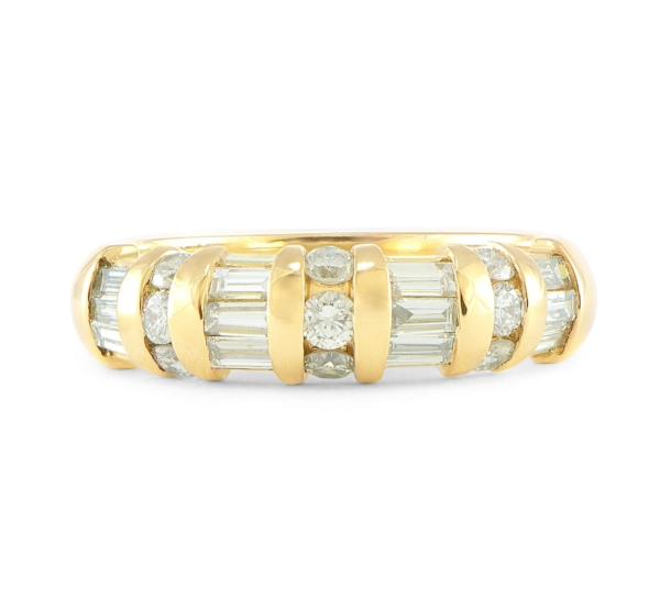 RoundBaguette-Channel-Wedding-Band-14k-Yellow-Gold-10ct-TW-VSG-Size-65-172745558350