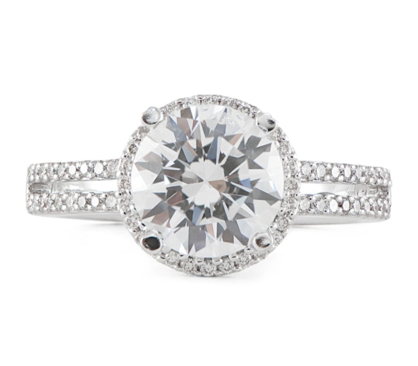 Round-Halo-Diamond-Engagement-Ring-Semi-18k-White-Gold-Double-Band-SZ-65-172979264046