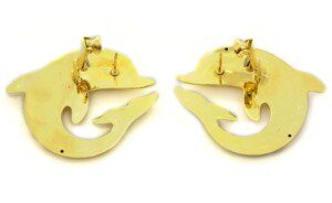 14k-Yellow-Gold-Dolphin-Earrings-Italian-Made-701-Grams-113225792600-2