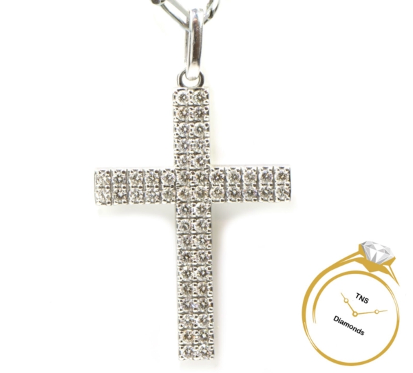 4-Carat-Large-Diamond-Pave-Cross-in-14k-White-Gold-Pendant-GVS-86-Grams-132764954274