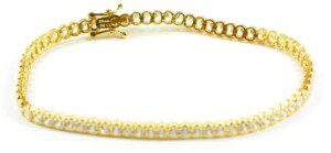 Swarovski-Crystal-Tennis-Bracelet-in-14k-Yellow-Gold-78-Grams-113261493554-4