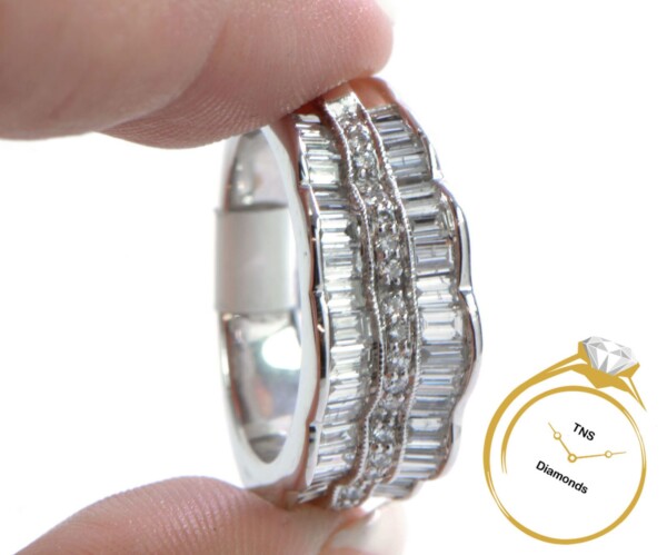 Wave-Diamond-Ring-14k-White-Gold-Ladies-Band-HSI2-SZ-625-w-Video-173556555550