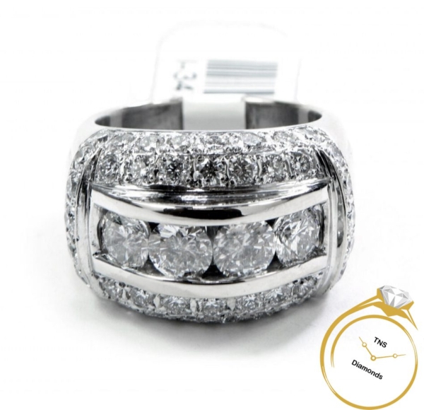 Mens-65ct-Bling-Diamond-Bridge-Ring-14k-White-Gold-Size-9-28-Grams-w-Video-132803552013-4 copy