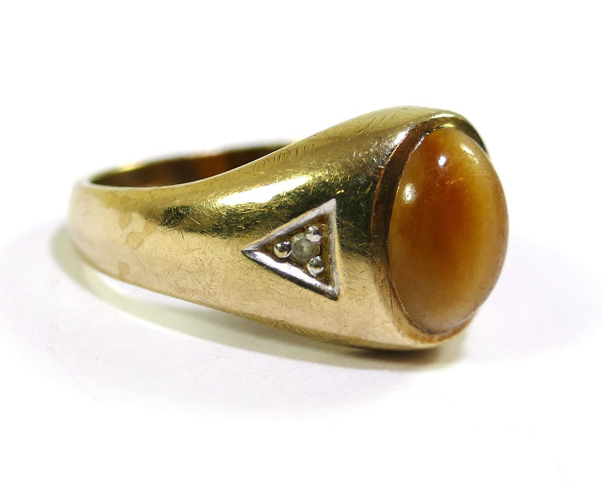 10k tiger deals eye ring