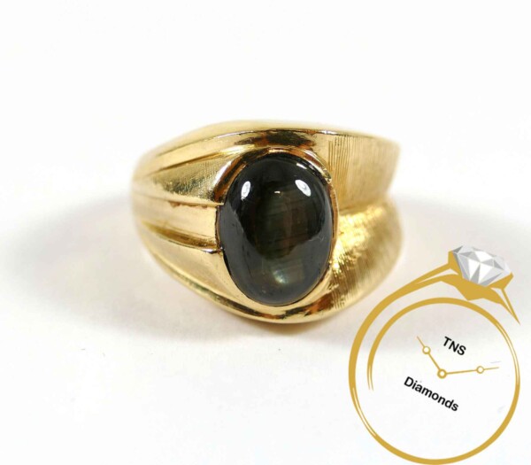 Vintage Cats Eye 14k Yellow Gold Statement Ring | TNS Diamonds Philadelphia