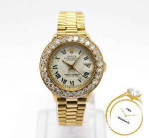 Rolex 6917 President 2 Carat Diamond Bezel