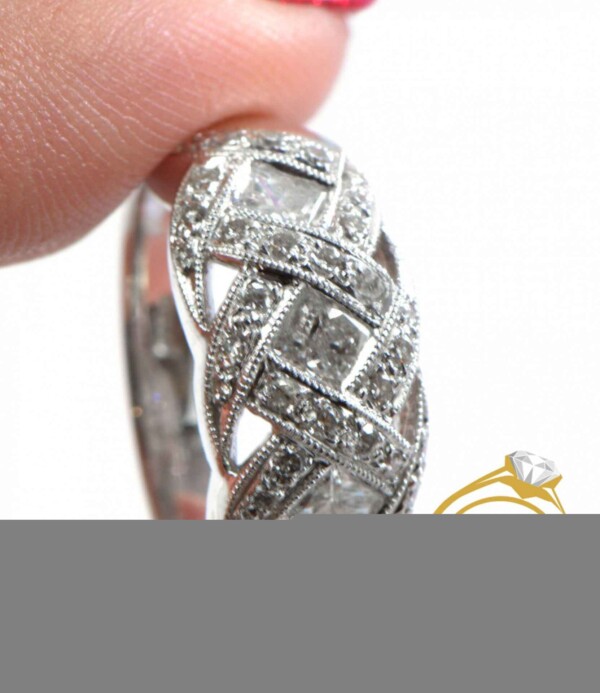 beautiful_platinum_diamond_anniversary_band_with_video_