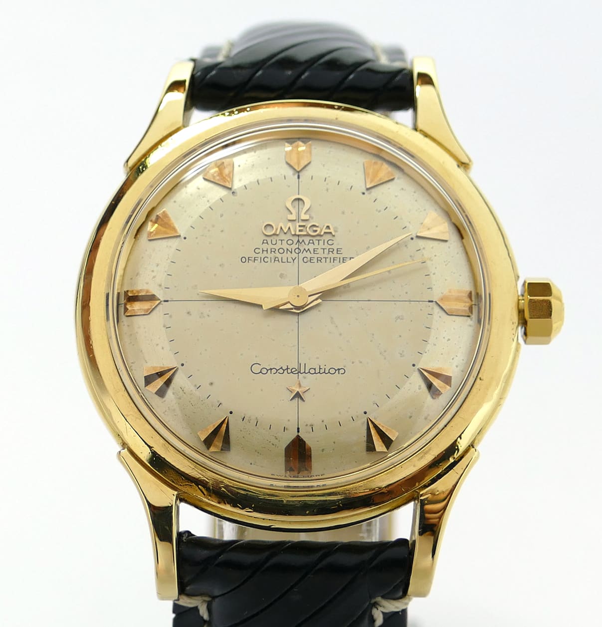 1954 Omega Constellation Cal 354 18k Yellow Gold Bumper 2782