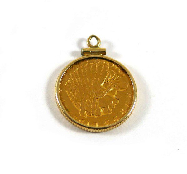 Buy 10 Gram Credit Suisse Gold Bar 14k Gold Coin Bezel Frame Pendant (Coin  Edge approximate weight 1.7 grms) Online at desertcartINDIA