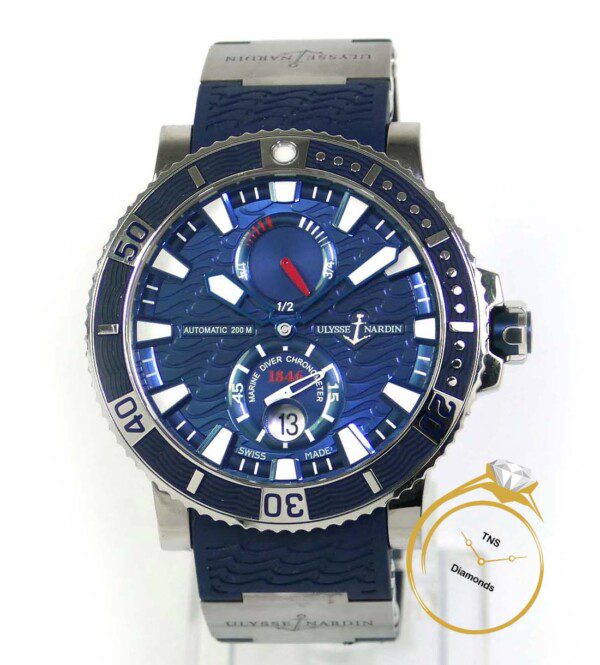 Ulysse Nardin Maxi Marine Diver Titanium 45mm Blue 263 90 3 93 Box