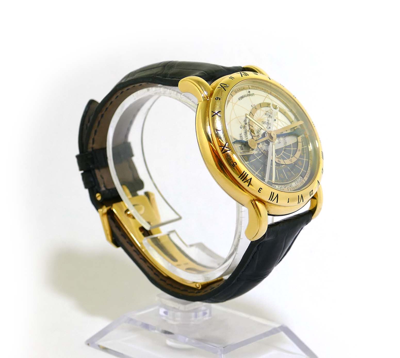 Bonhams : Ulysse Nardin. A fine 18K gold automatic astronomical bracelet  watch Astrolabium Galileo Galilei, Ref 911-22, Circa 1990