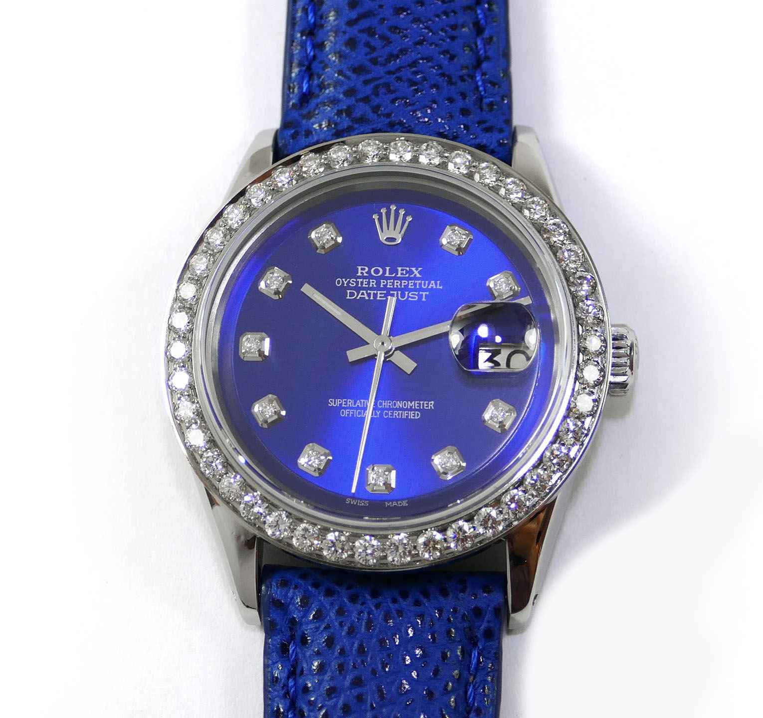 Rolex best sale bleu diamant