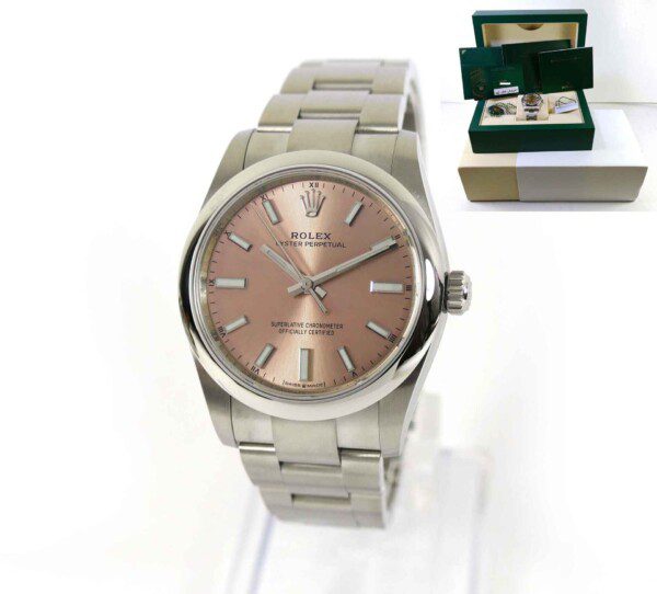 124200 pink rolex