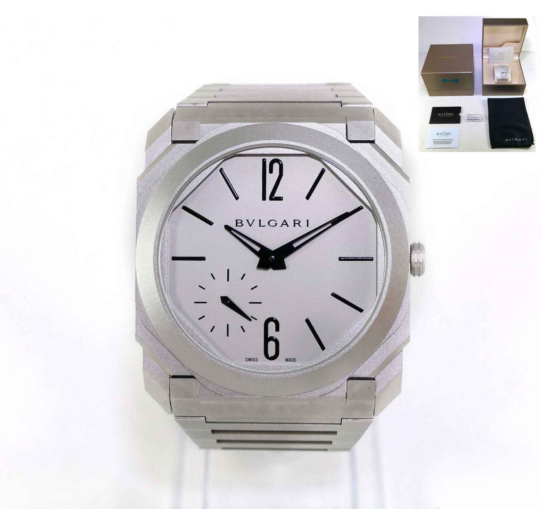 Bvlgari Octo Finissimo Silver Dial 40mm 103011 Bulgari Box Papers | TNS  Diamonds Philadelphia