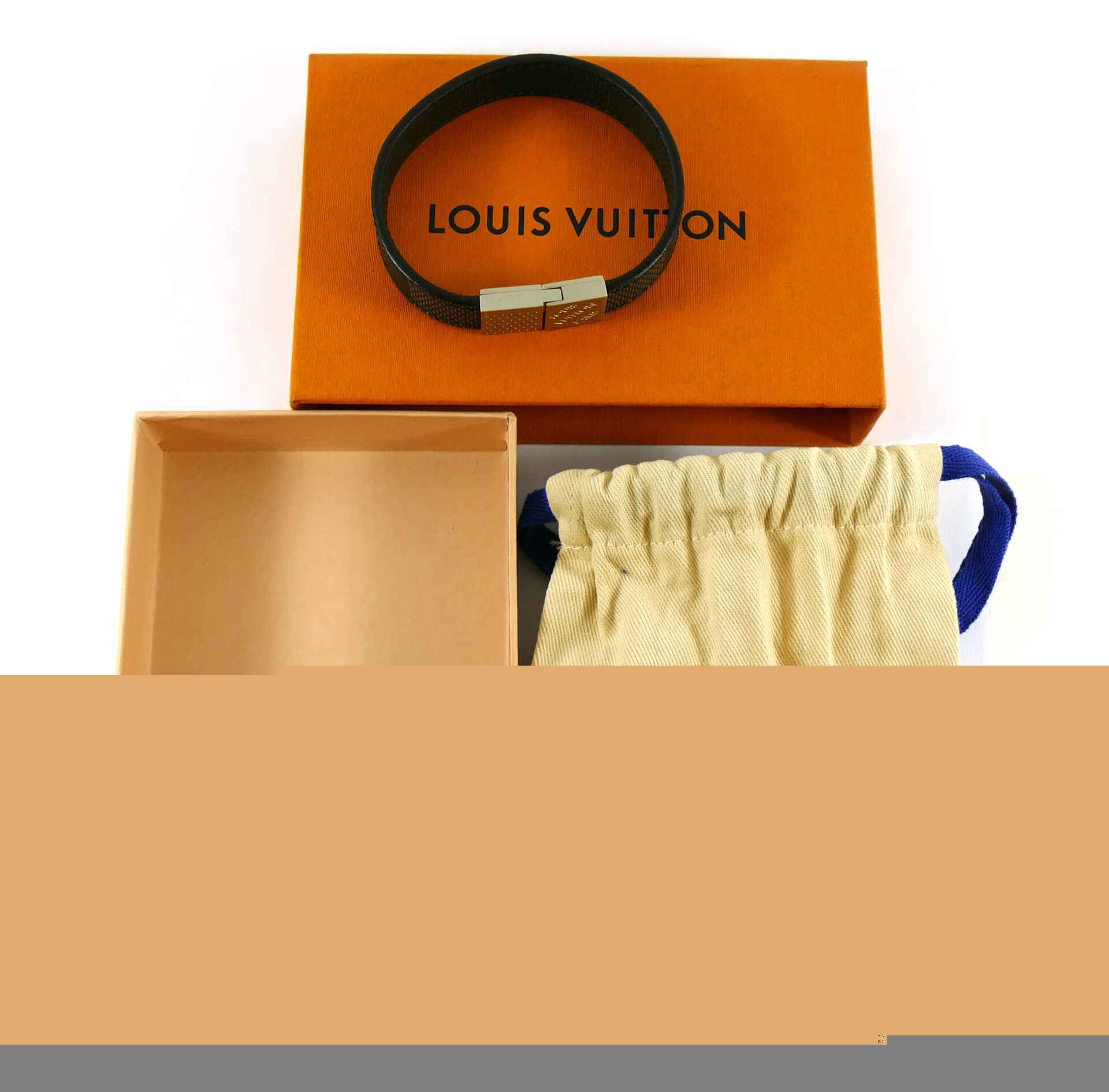 E2306444 Louis Vuitton Pull It Bracelet Damier Rainbow CALI 102423