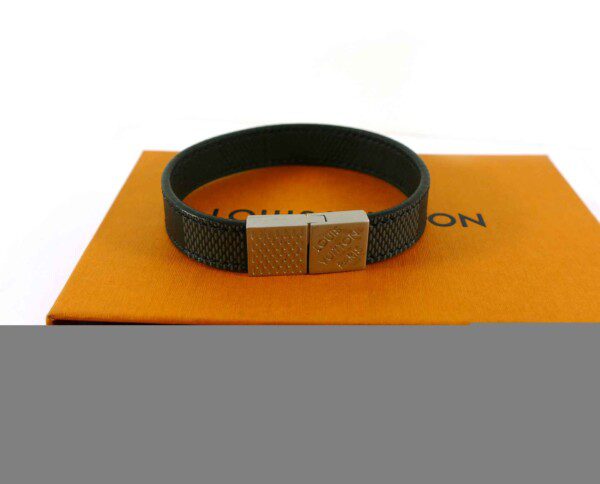 Louis Vuitton Canvas & Leather Pull It Reversible Bracelet - Black