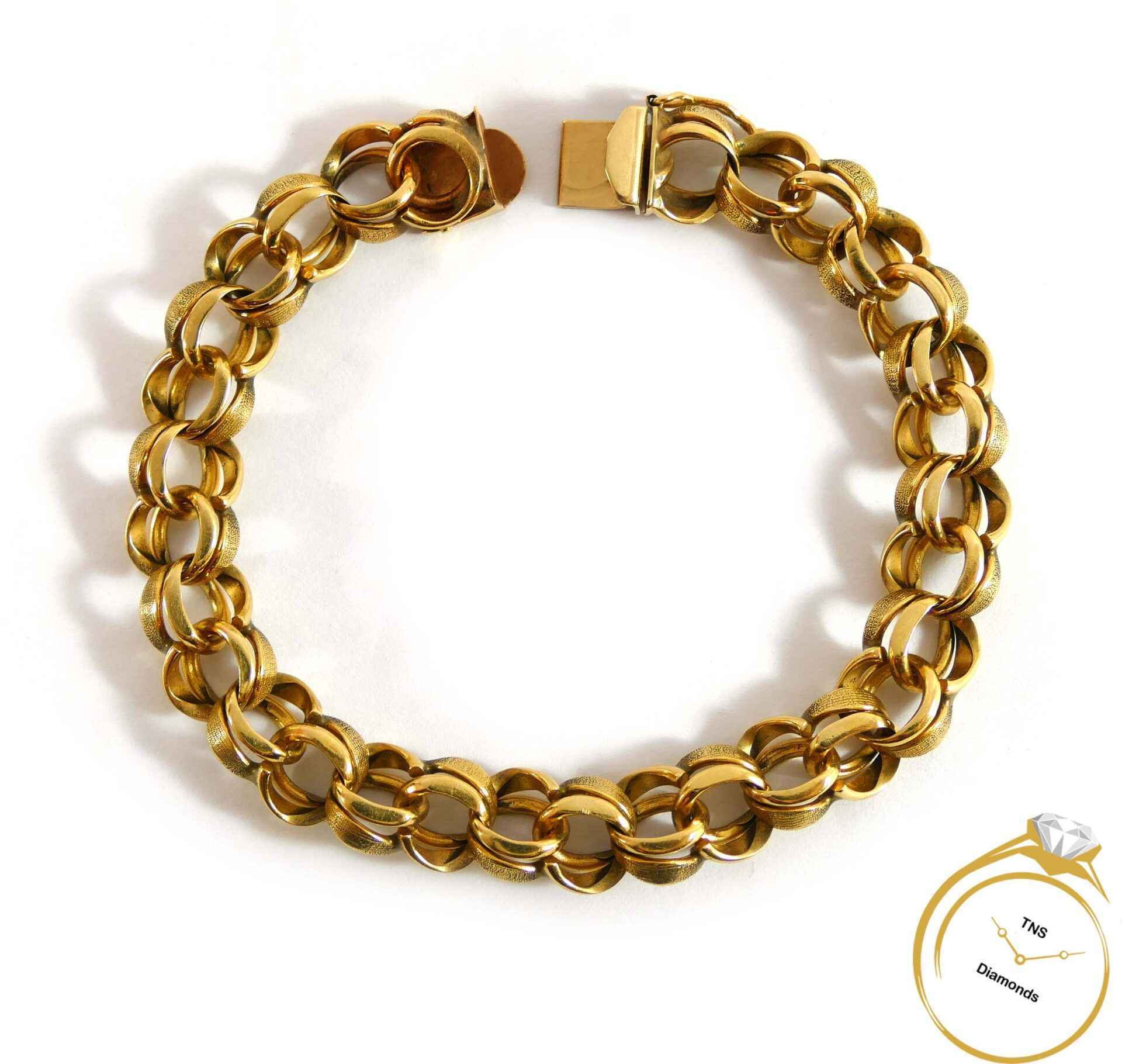 Solid 10k Gold Bracelet 12mm Miami Cuban Link 9