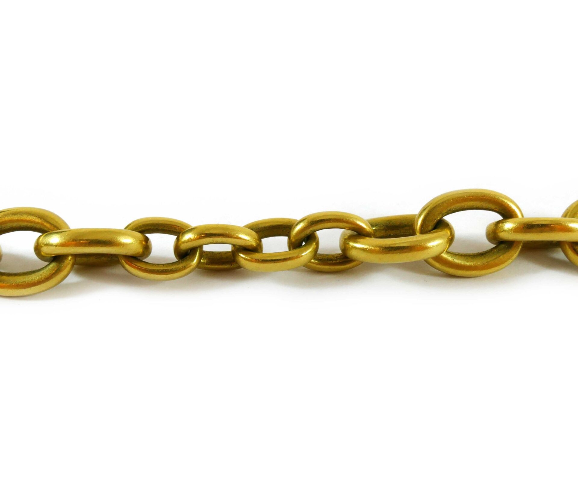 Kieselstein-Cord 18k Yellow Gold Cable Link Diamond Toggle Clasp