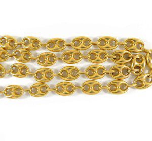 YELLOW GOLD PUFFED GUCCI-STYLE CHAIN NECKLACE, 10MM - Howard's Jewelry  Center