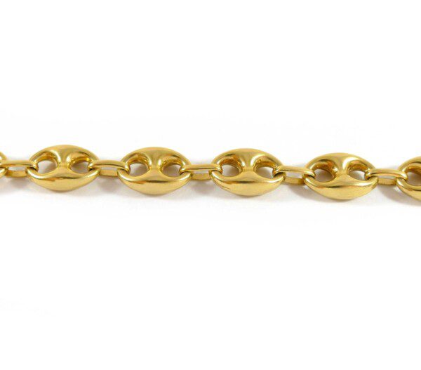 YELLOW GOLD PUFFED GUCCI-STYLE CHAIN NECKLACE, 10MM - Howard's