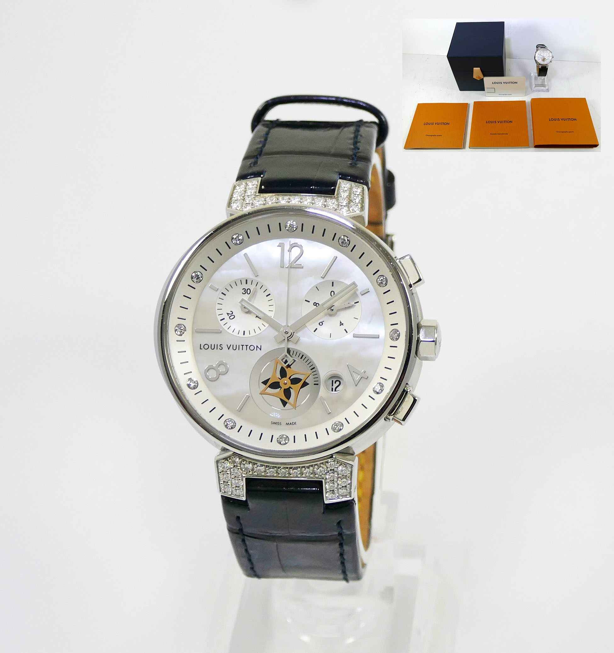 Louis Vuitton Tambour Chronograph for $2,700 for sale from a