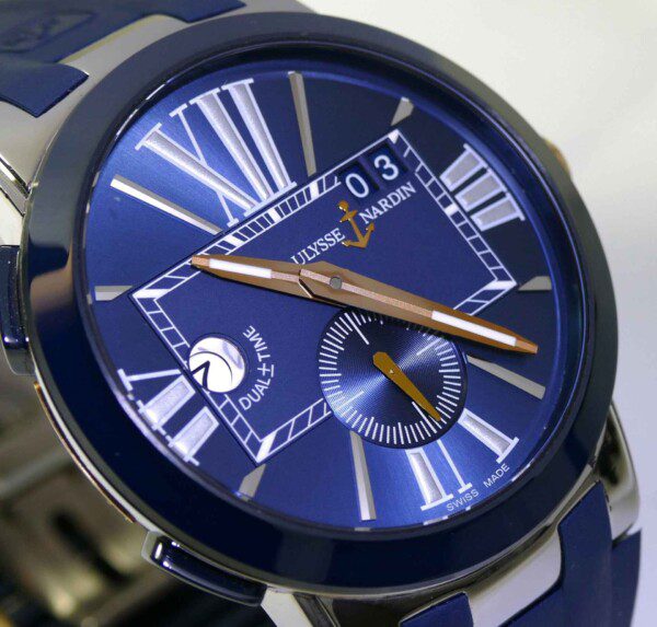 Ulysse Nardin Boutique Blue Executive 243 00 43mm 18k Gold Rose