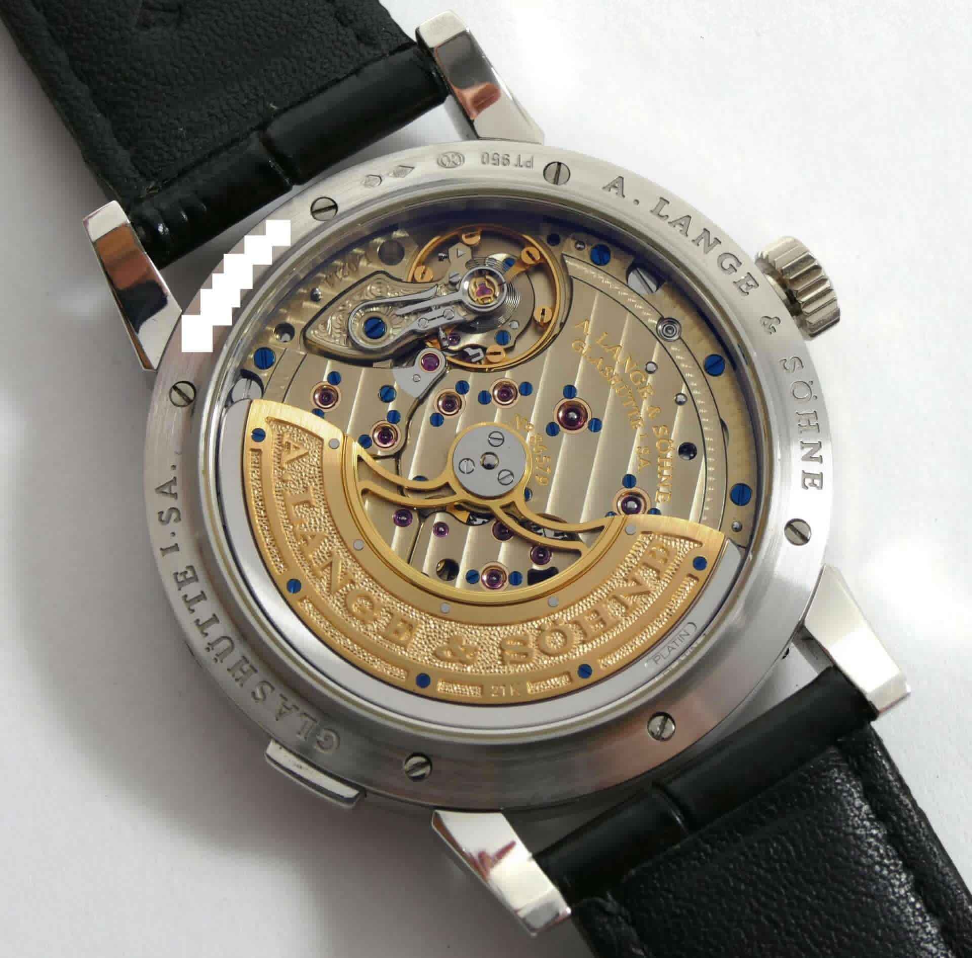 A. Lange & Sohne Lange 1 Daymatic Platnium 39.5mm 320.025 Excellent ...