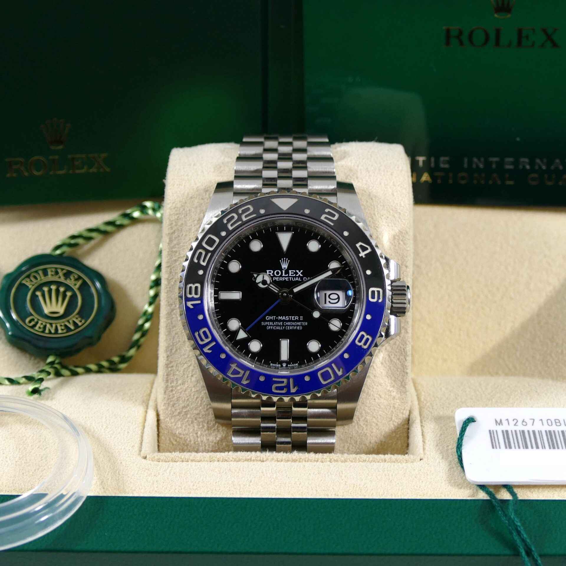 2021 Rolex GMT Master II Batgirl 126710BLNR 40mm Box Papers Complete