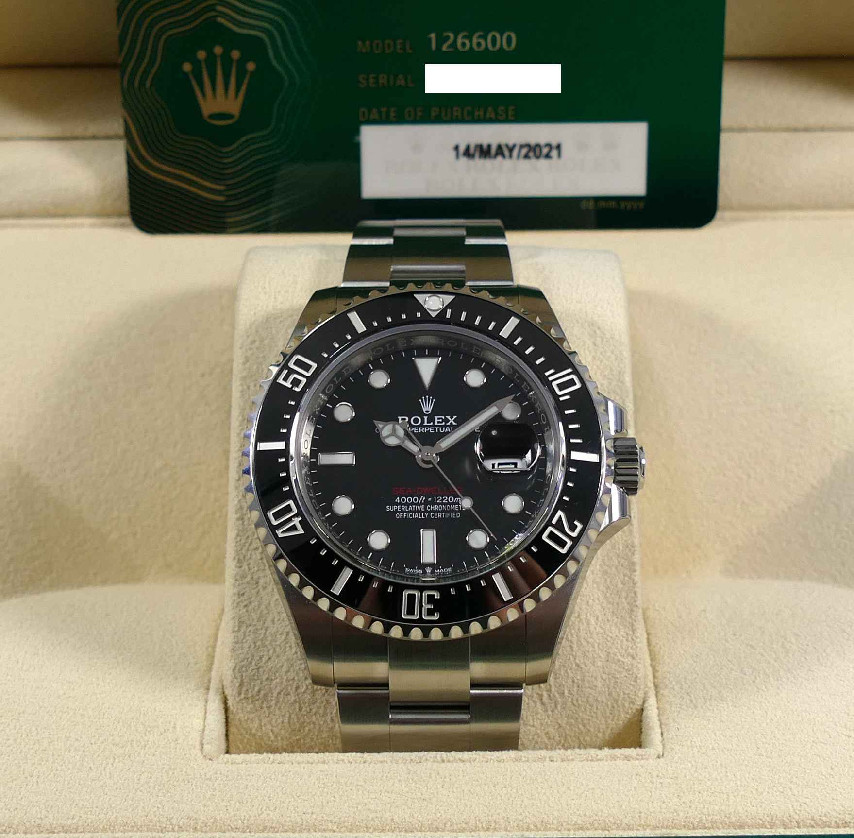 Rolex Deepsea Sea Dweller 126600 43mm 50th Anniversary Box