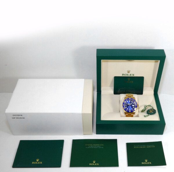 ROLEX SUBMARINER 41MM – 18CT YELLOW GOLD – 126618LB – 2021 NEW