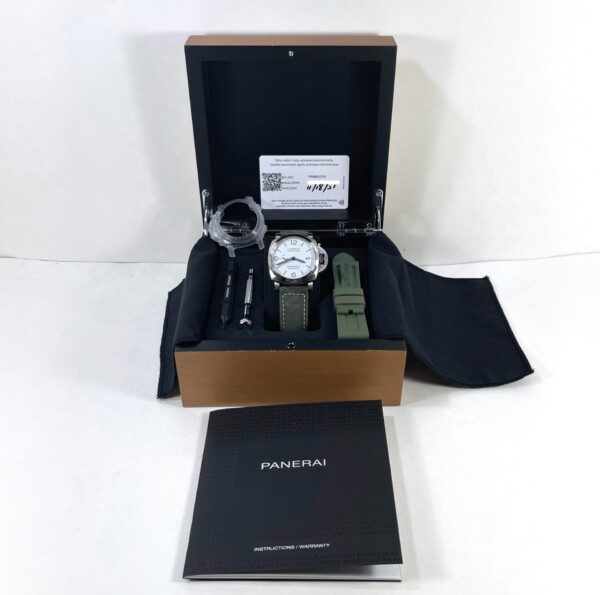 2021 New Panerai Luminor Marina 1950 PAM01314 44mm White Dial Complete