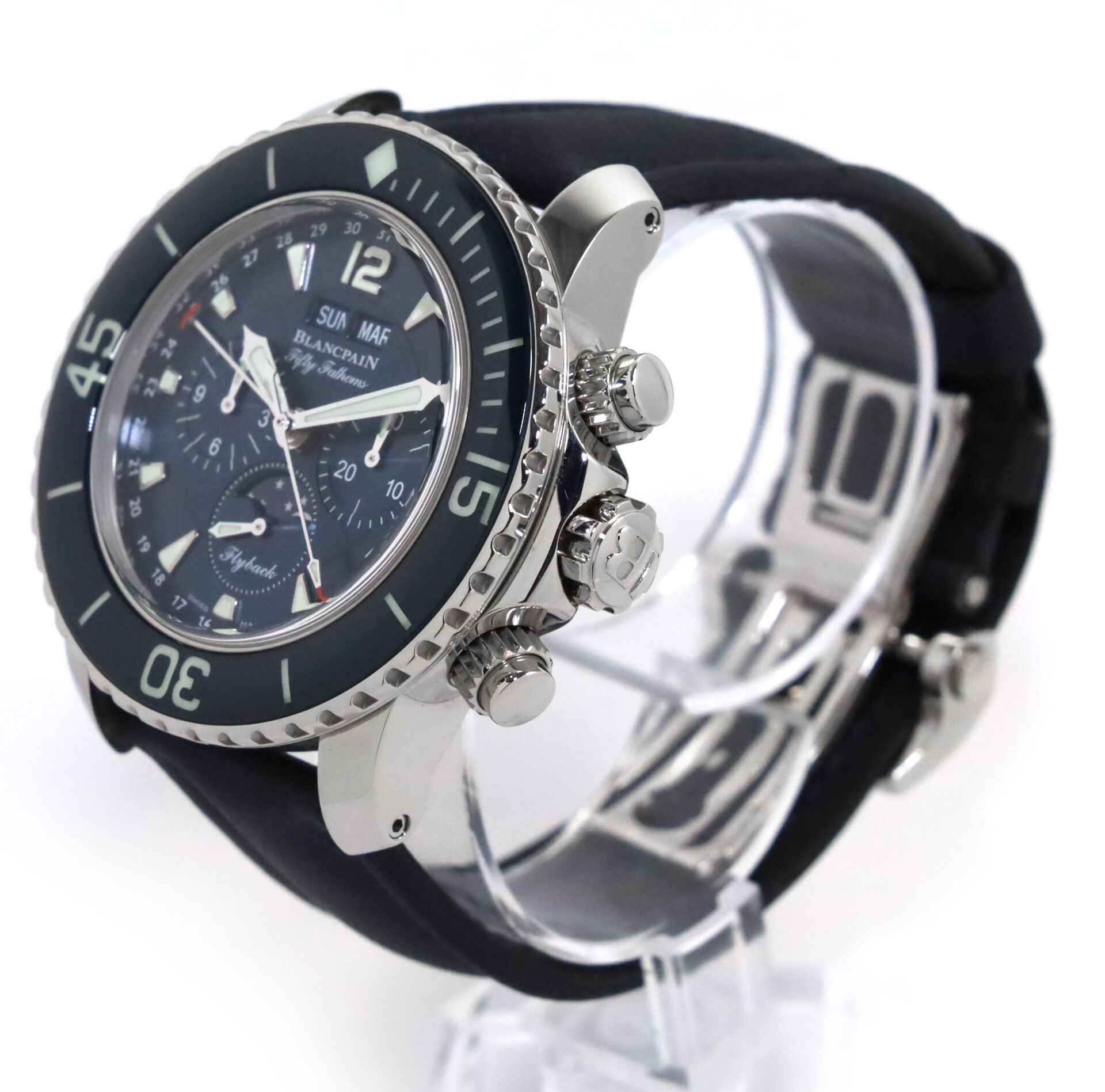 Blancpain Fifty Fathoms Complete Calendar Flyback Chrono 5066F-1140-52B ...