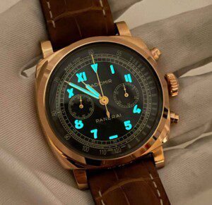 Mint Panerai Radiomir 1940 Chronograph Oro Rosso PAM00519 45mm