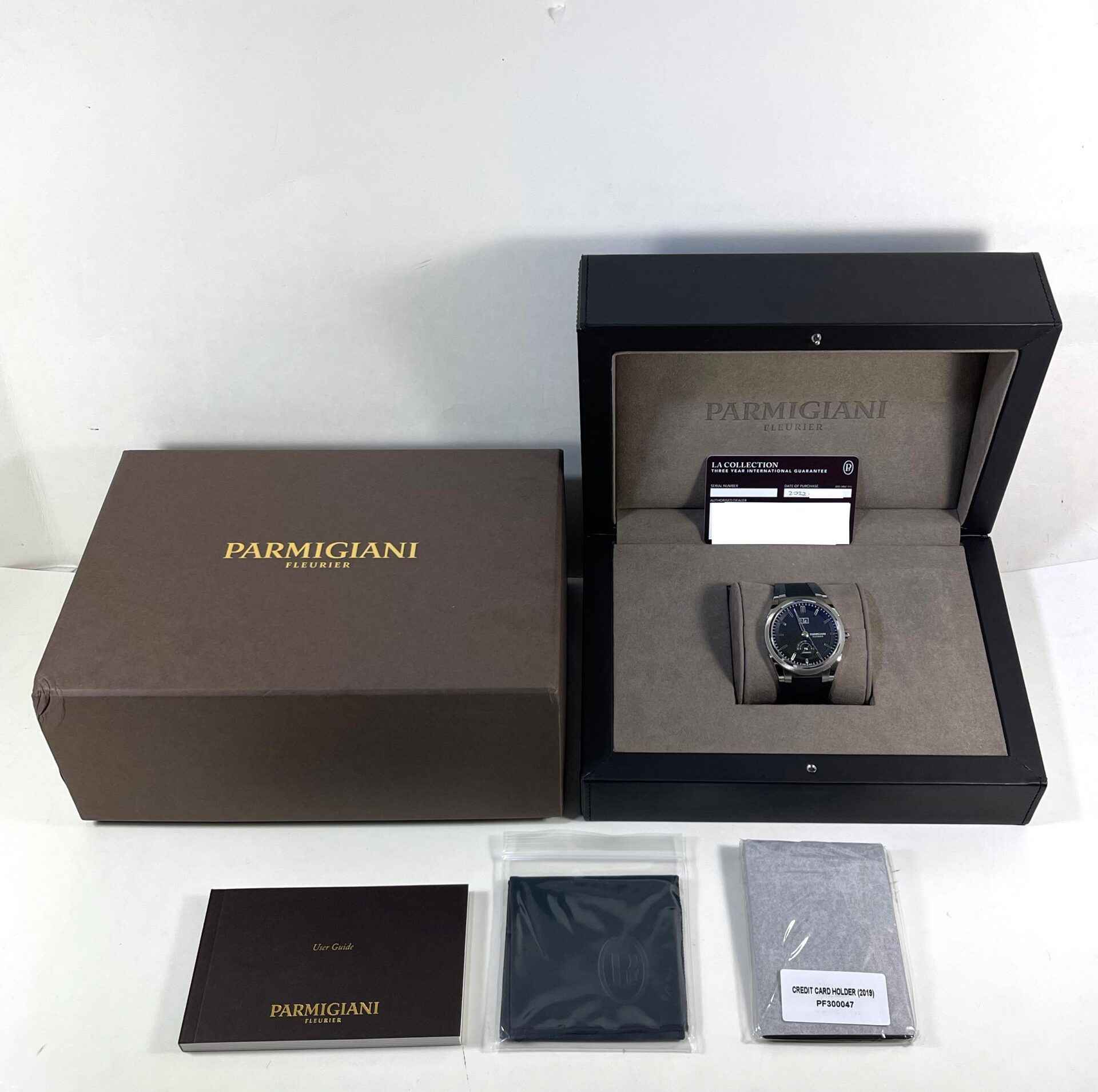 2022 New Parmigiani Fleurier Tonda GT Steel Black Dial 42mm Box Papers