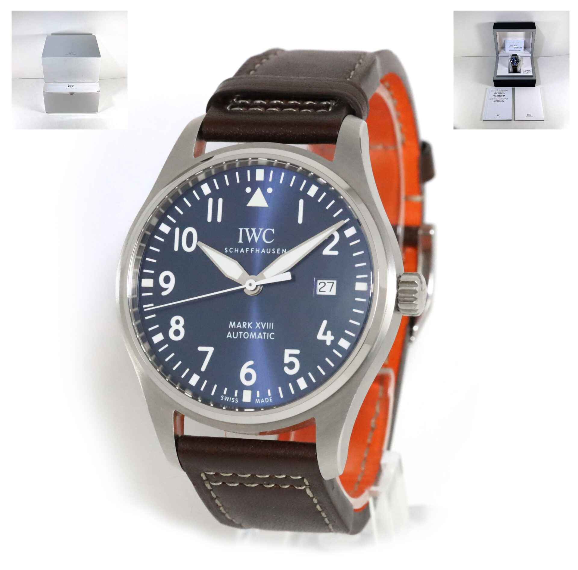 New IWC Pilots Mark XVIII Le Petit Prince Blue Dial 40mm