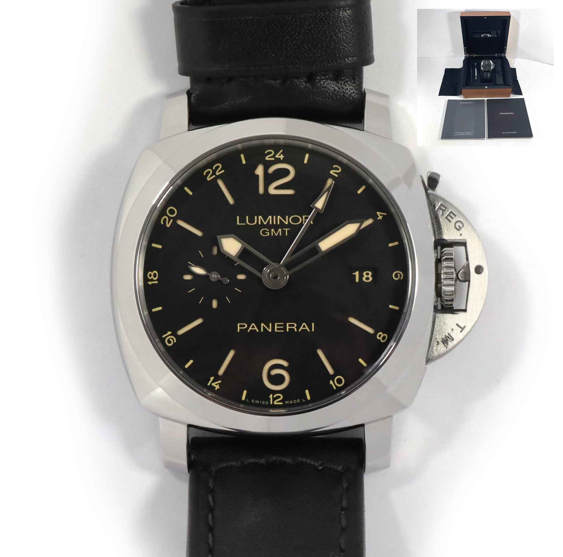 Panerai Luminor 1950 GMT 3 Days 44mm PAM00531 Box Papers