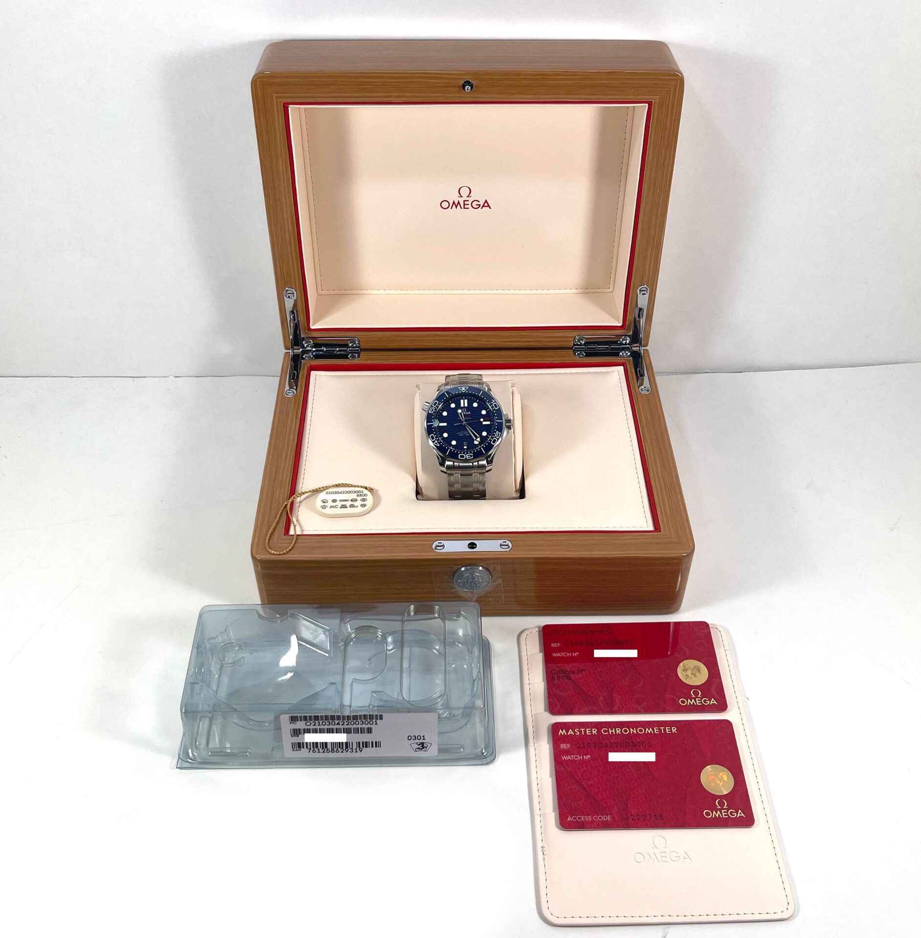 New Omega Seamaster Professional Diver 210.30.42.20.03.001 Blue Dial ...