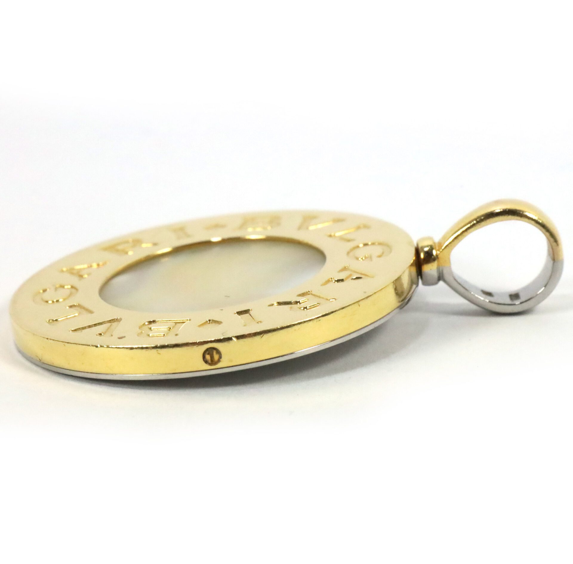 Bulgari White Gold Onyx Charm – Aspens Jewellers