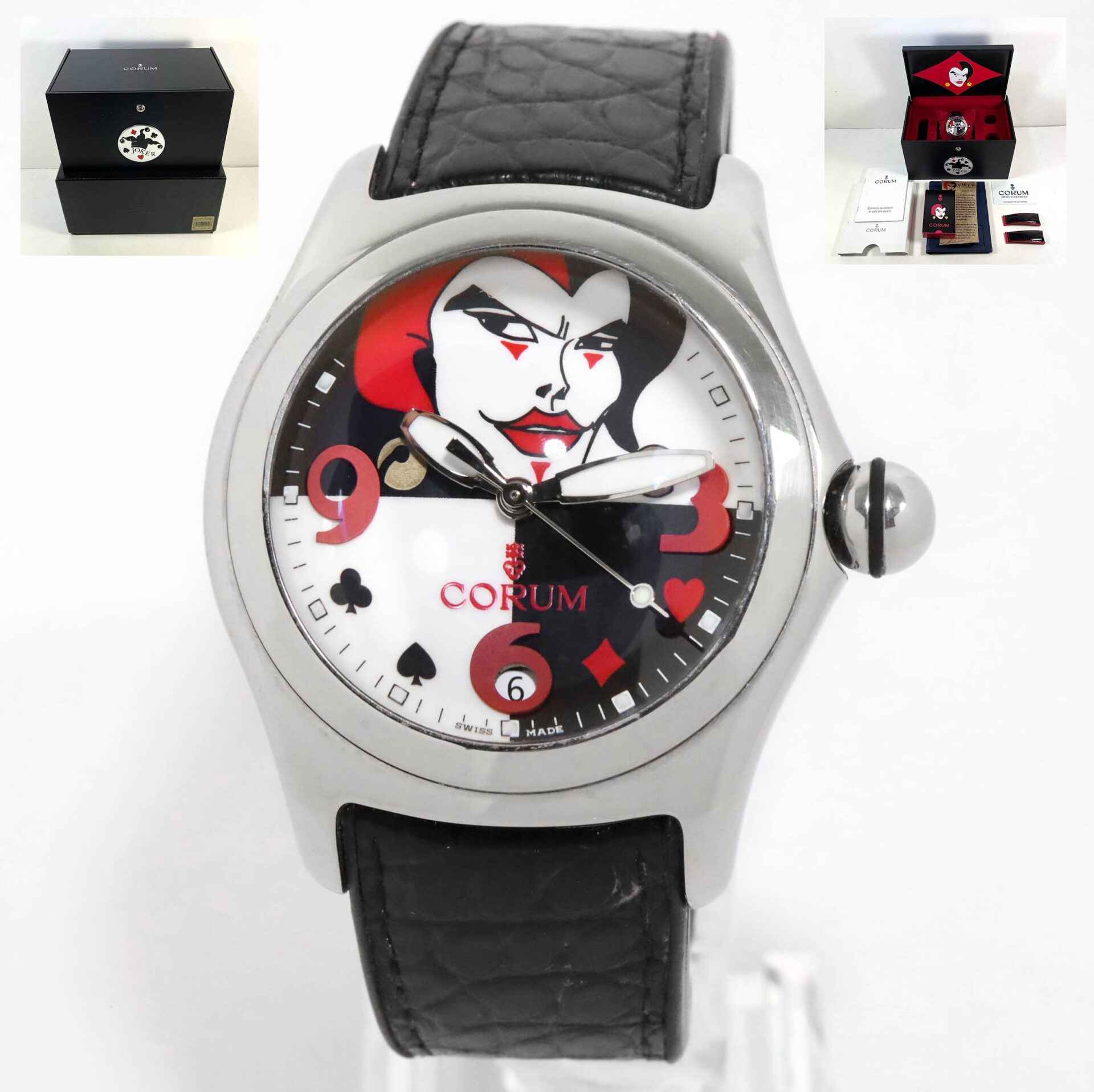 Corum Bubble Joker 82.240.20 45mm Limited Edition Box Papers