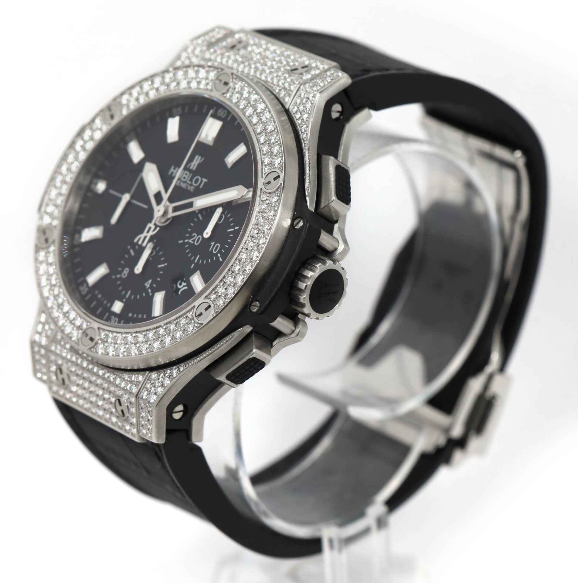 Hublot Big Bang Custom Diamond Watch Black Dial 301.SX.1170.RX