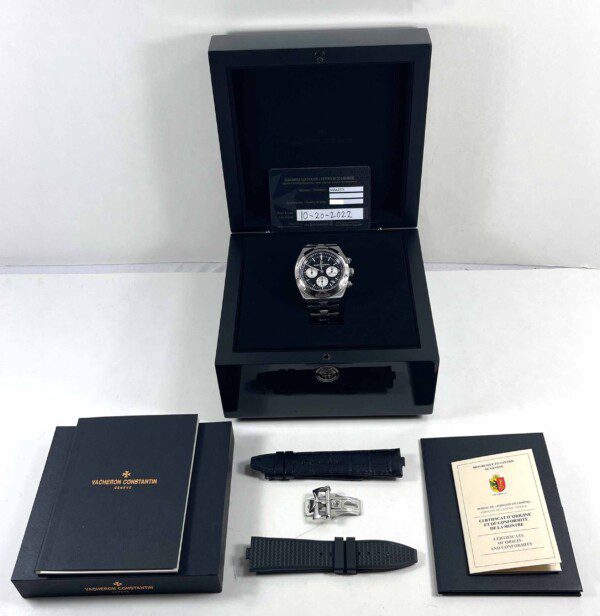 Vacheron Constantin Overseas Chronograph Black Dial 5500V/110A-B481 Box  Papers