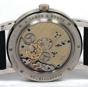 A. Lange Sohne Lange 1 Time Zone 116.025 Platinum 41.9mm Silver Dial