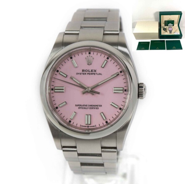 Rolex Oyster Perpetual 36 Pink Dial Oyster Bracelet Watch 126000