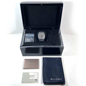 Bvlgari Octo Finissimo Titanium Ultra Thin Mens Watch 102713 Box Papers