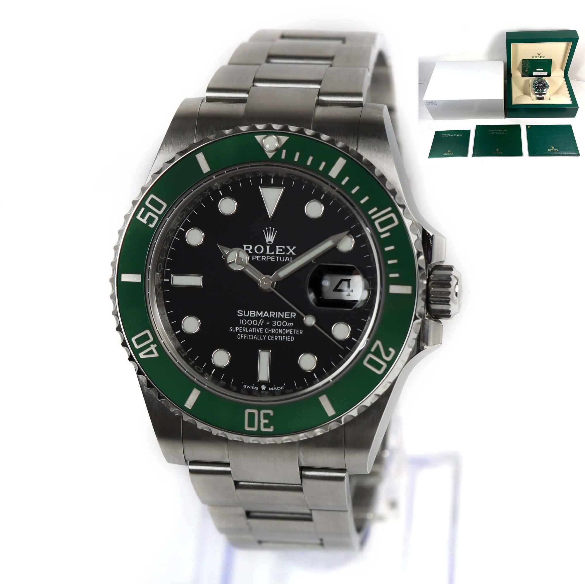 2021 Rolex Submariner Date Starbucks Kermit 126610LV 41MM Black Dial Box Papers